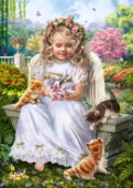 Angel with Kittens